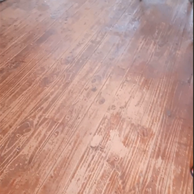 Floor before makeover